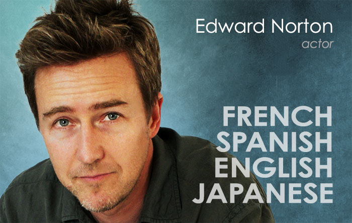 Edward Norton taught Japanese to legendary acting coach Terry Schreiber in exchange for acting lessons. Norton credits this exchange as a major part of his success as an actor.