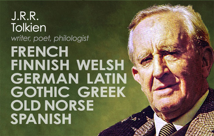 John Ronald Reuel Tolkien, best known for his tales from Middle-earth, was a passionate scholar of language. Tolkien taught and studied a variety of languages and had an affection for constructing new languages as well.