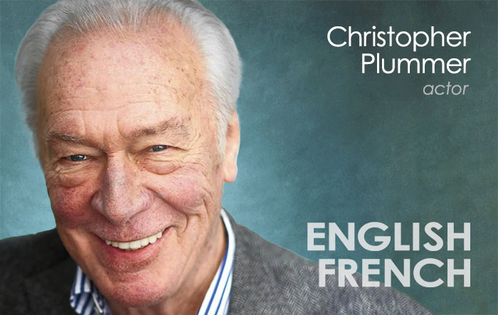 At 88, Christopher Plummer became the oldest actor to be nominated for an Academy Award. Six years earlier, at 82, he set the record as the oldest actor to win an Oscar. He spoke English and French fluently from his bilingual upbringing in Quebec.